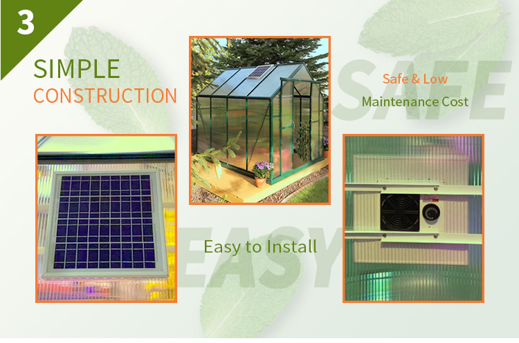 Solarventilator für die Belüftung von Gewächshäusern