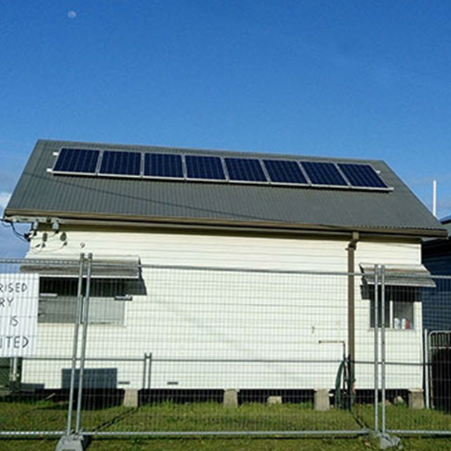 Ausrichtung der Installation des Solarpanels